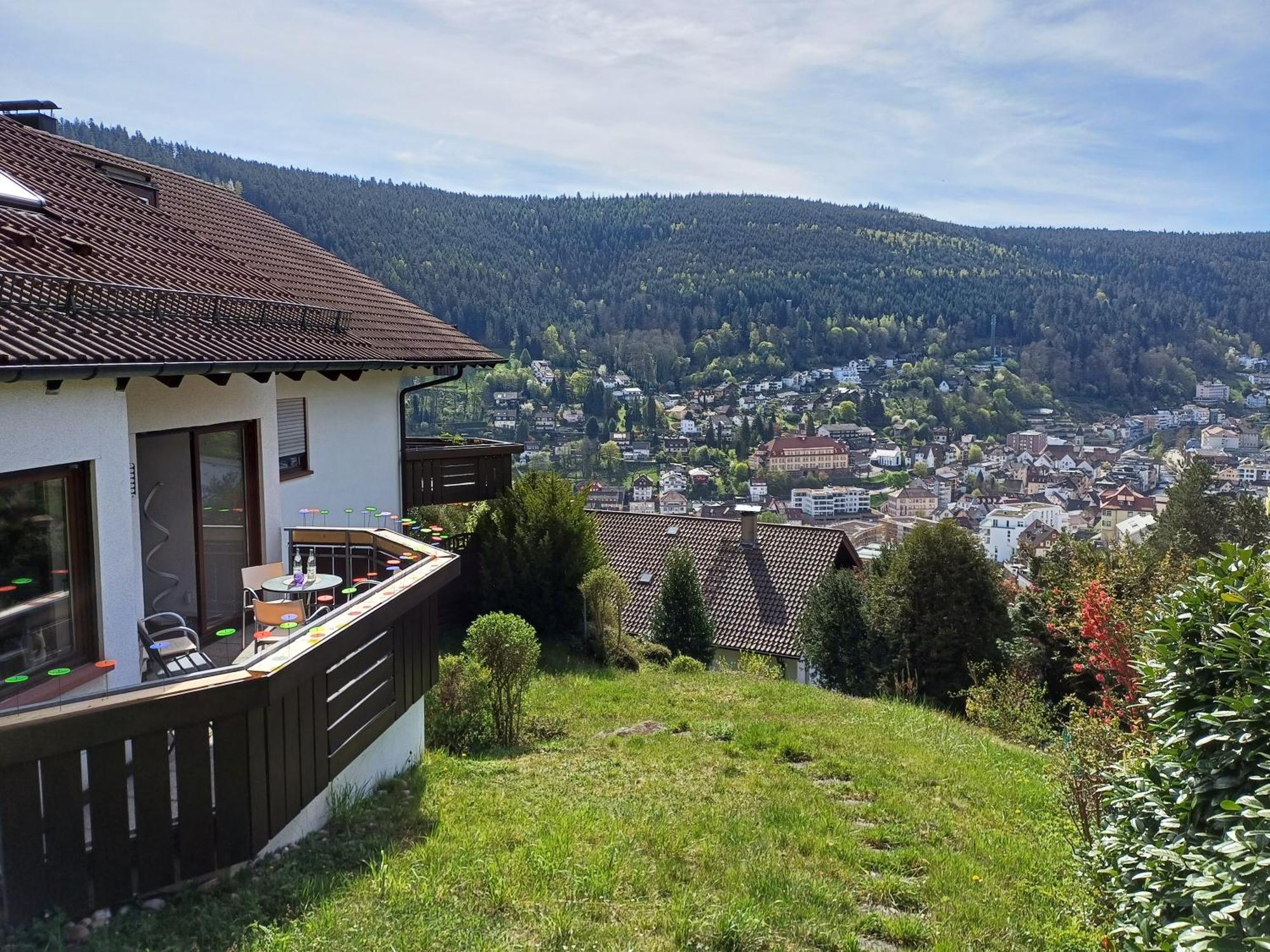 Ferienwohnung Panoramablick Bad Wildbad Buitenkant foto