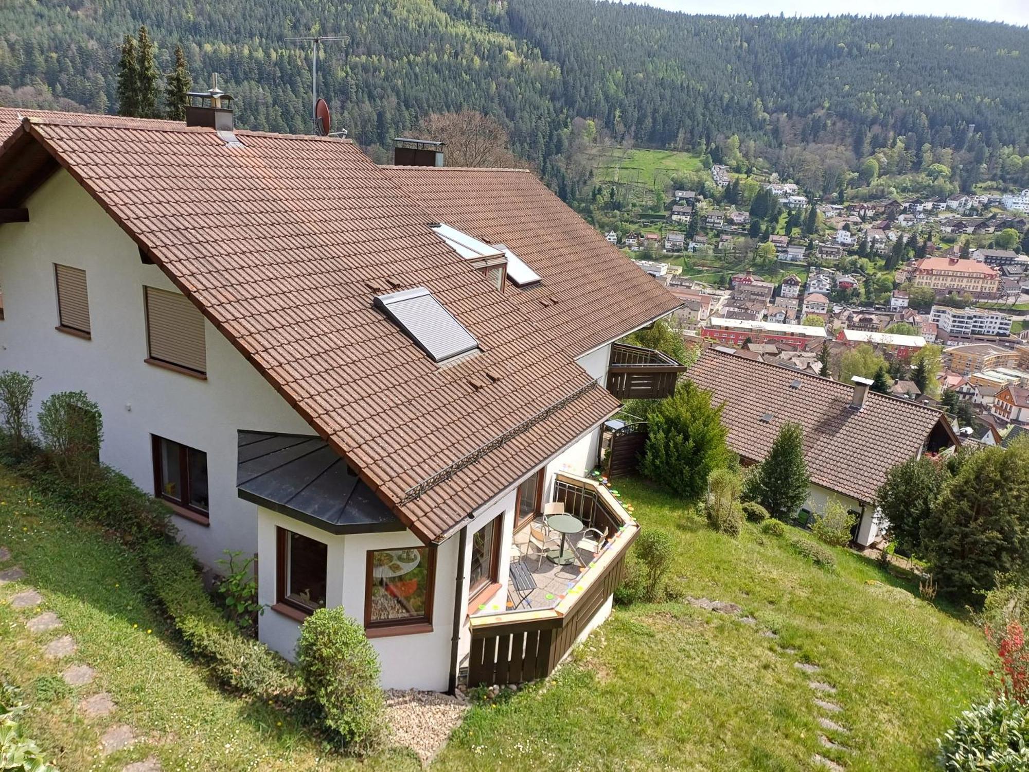 Ferienwohnung Panoramablick Bad Wildbad Buitenkant foto